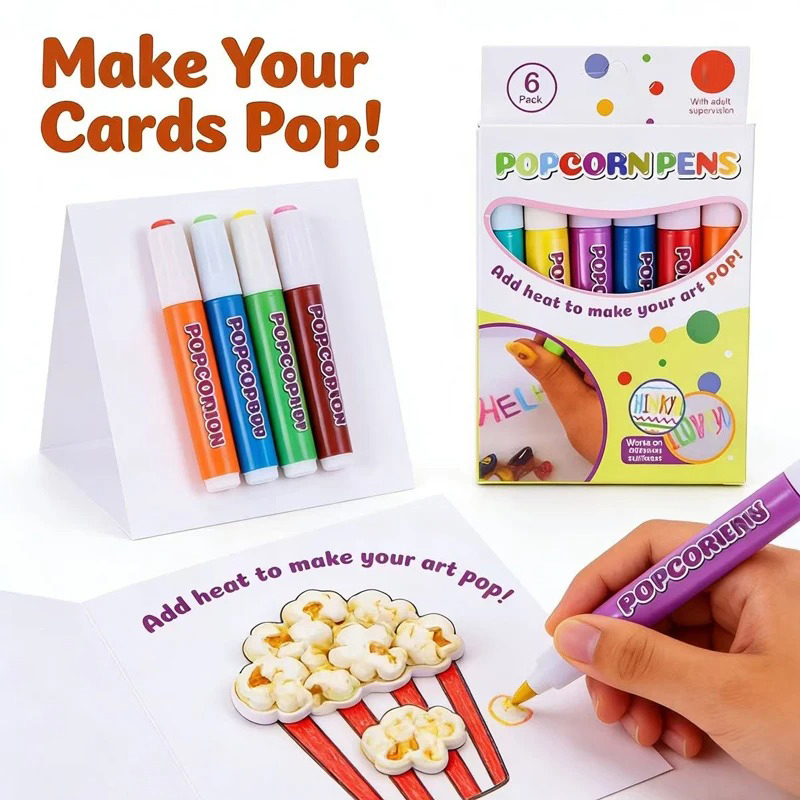 Copic Marker Sketch - Magic Popcorn Pens 6 Colors Heat