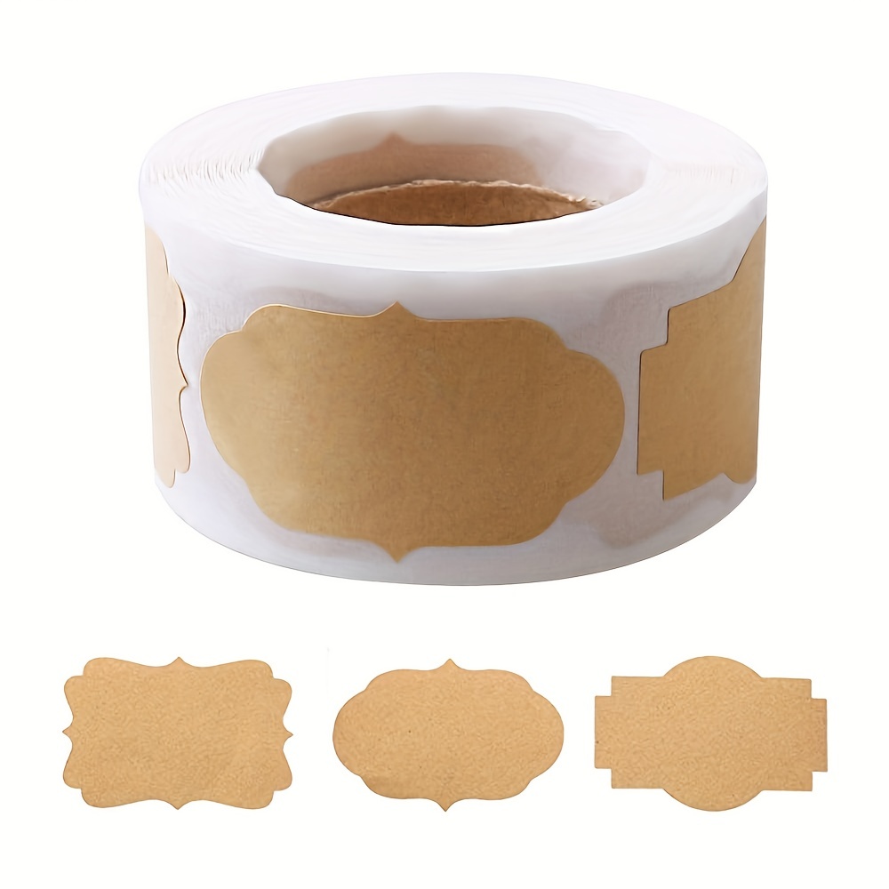 Sticker Label Roll - 250pcs/roll Rolled Gift Labels, Self-adhesive Paper