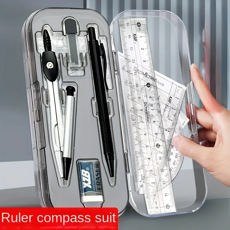 8-in-1 Mathematical Geometry K - Compass Geometry Set ulasan dan harga