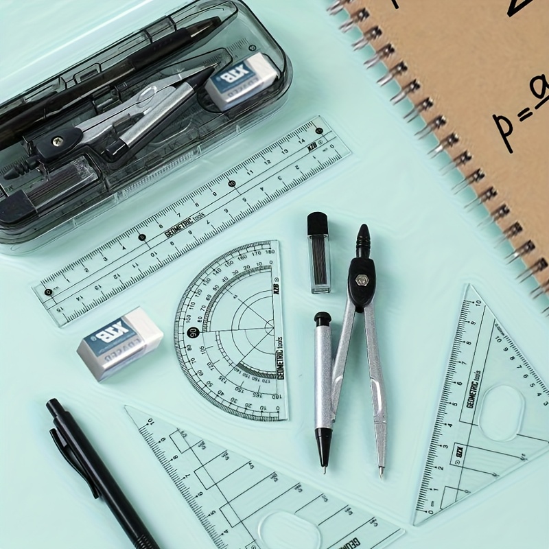 8-in-1 Mathematical Geometry K - Compass Geometry Set ulasan dan harga
