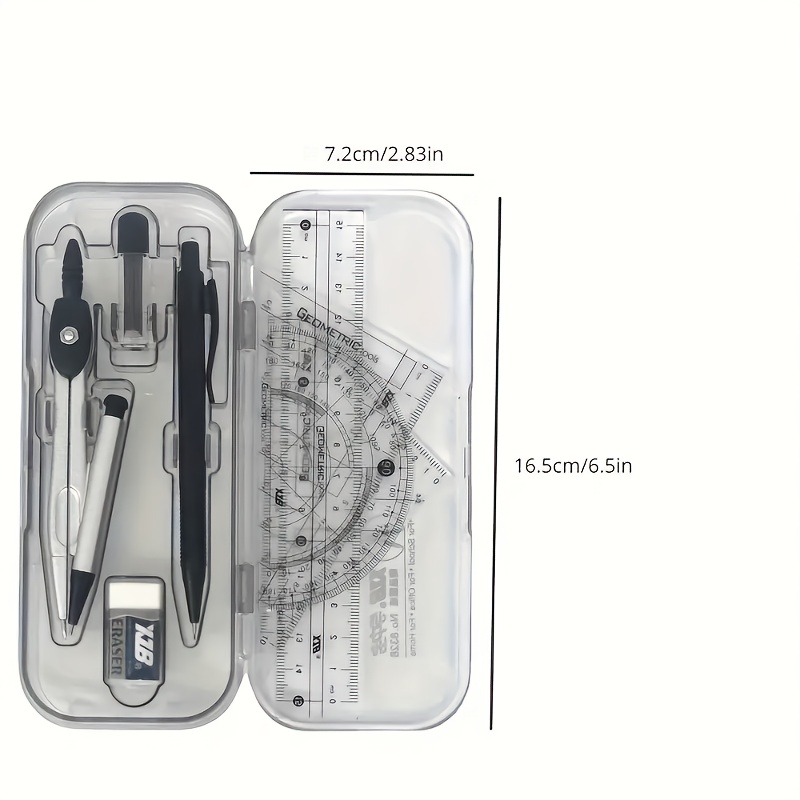 8-in-1 Mathematical Geometry K - Compass Geometry Set ulasan dan harga