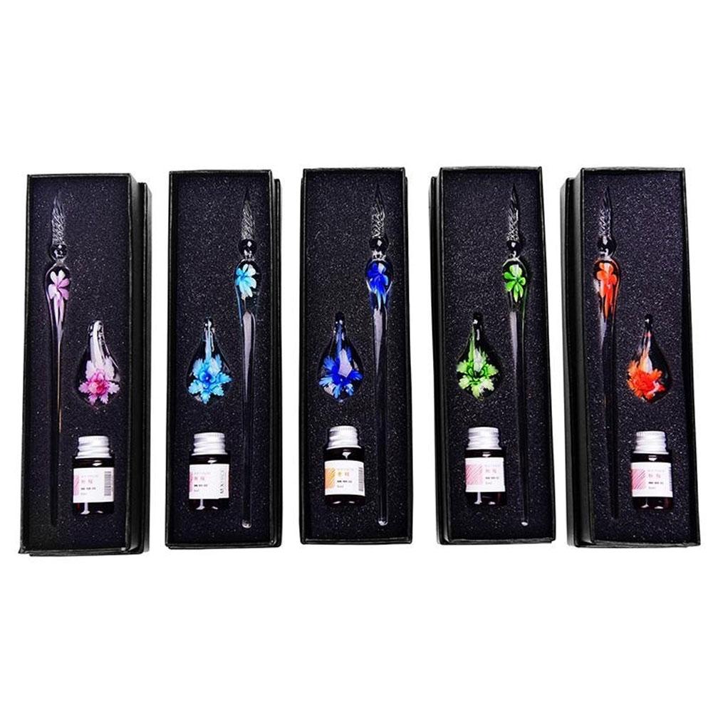 Glass Pen Glass Dip Pen Faux C - Fountain Pen Ink ulasan dan harga
