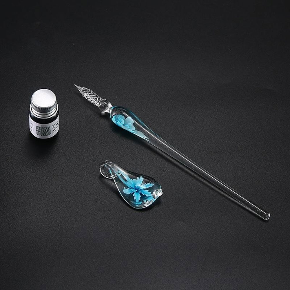 Glass Pen Glass Dip Pen Faux C - Fountain Pen Ink ulasan dan harga
