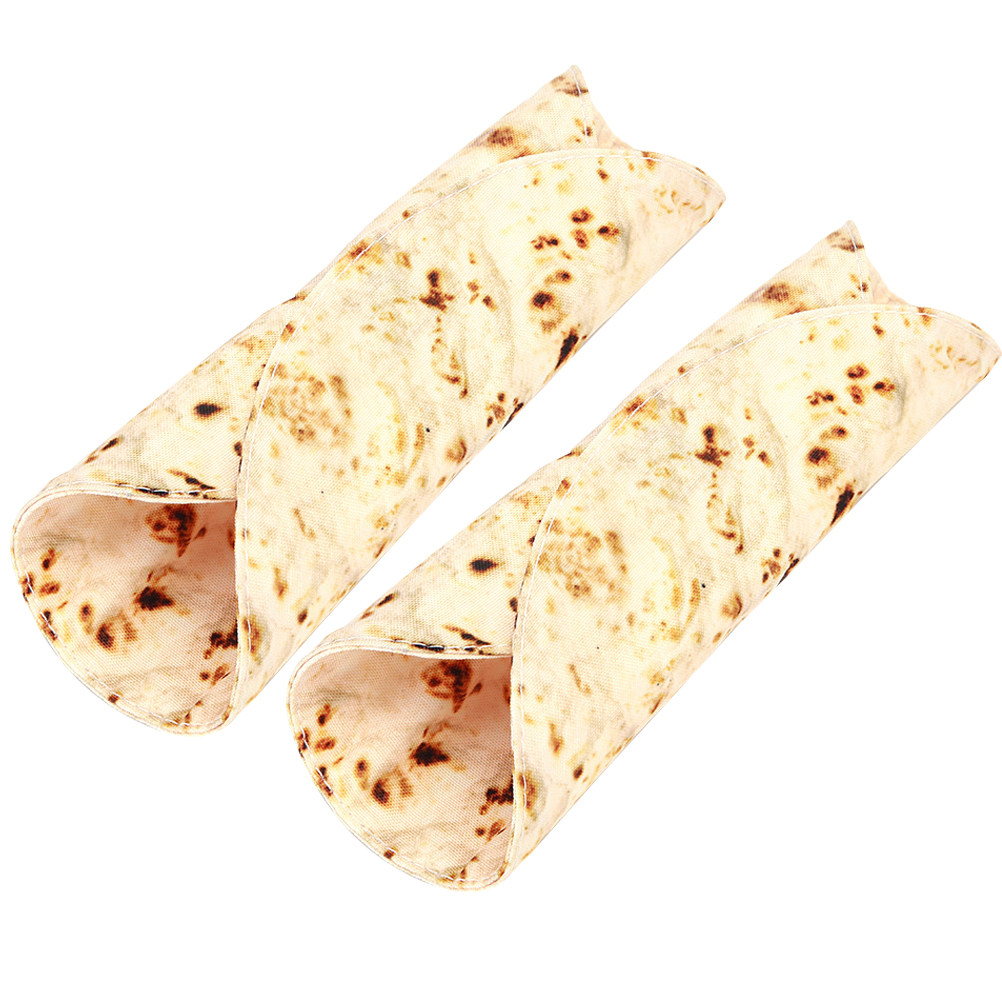 2Pcs Tortilla Pattern Canvas R - Pen Pouch Roll ulasan dan harga