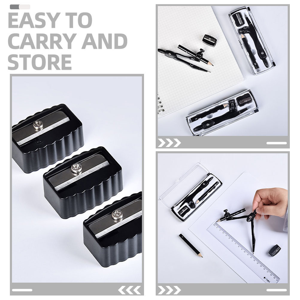 1Set Precision Student Compass - Compass Geometry Set ulasan dan harga