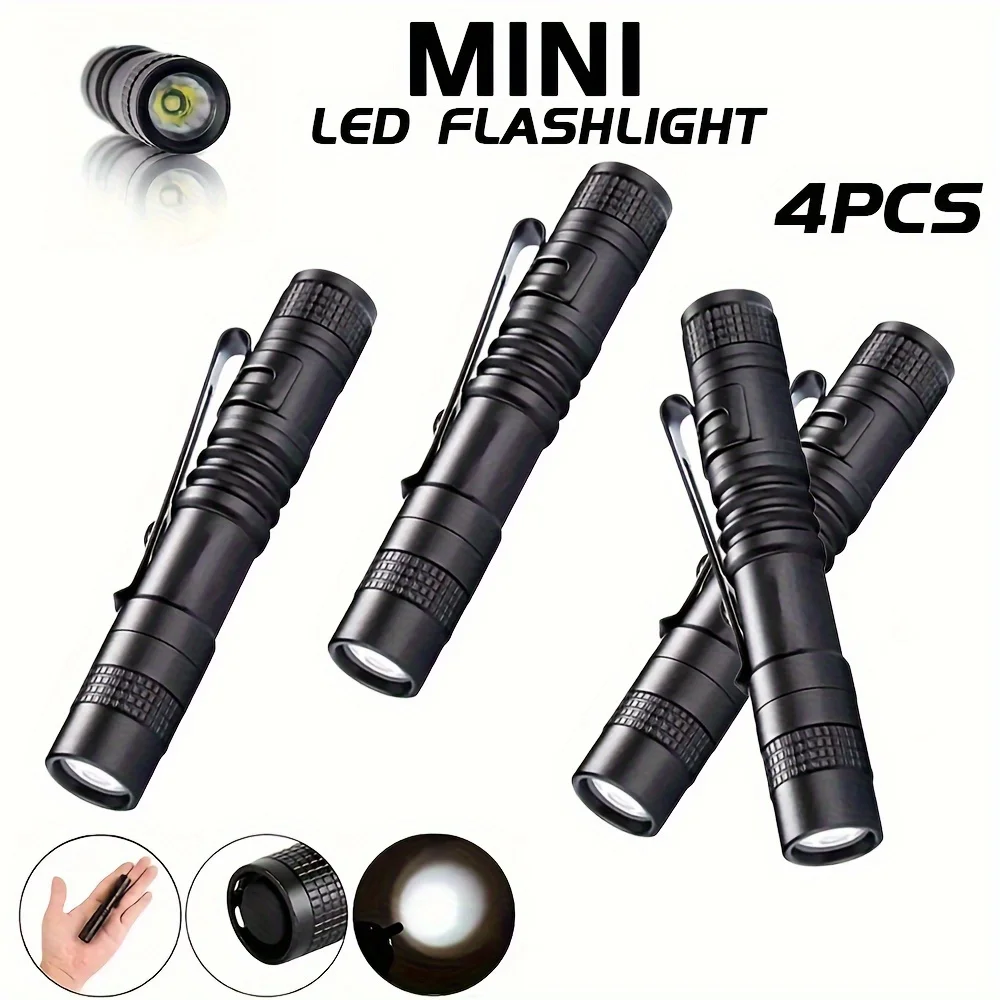 1-4PCS Mini Portable LED Pen L - Stationery Supply ulasan dan harga